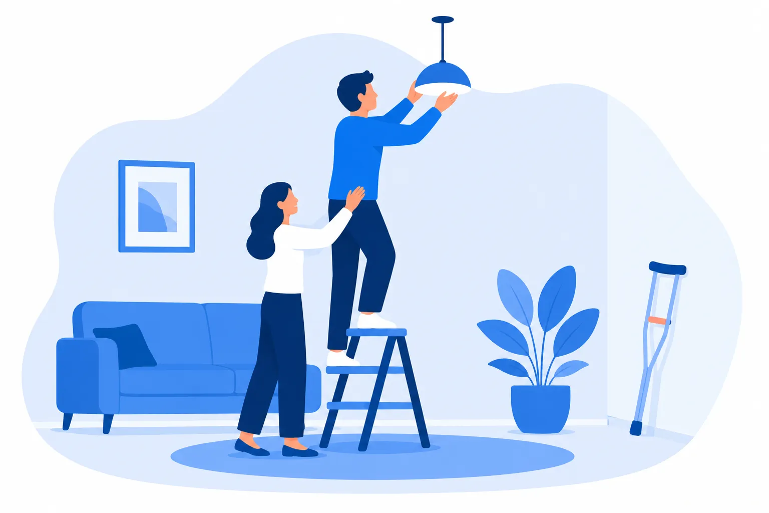 Illustration : garantie des accidents de la vie.